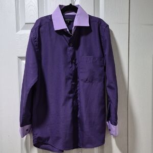 Stylish Kids' Purple Button Down Shirt